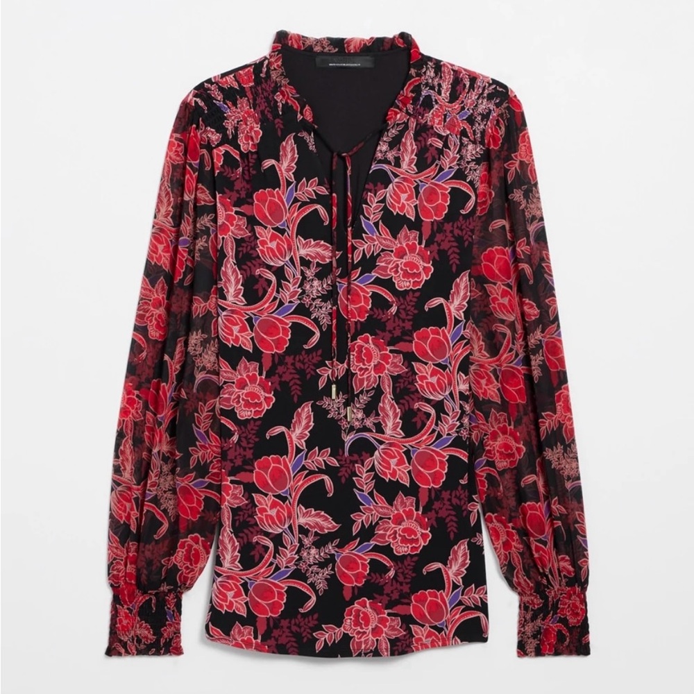 3/$30| 🌸 WHBM Matte Jersey Long Sleeve Tunic